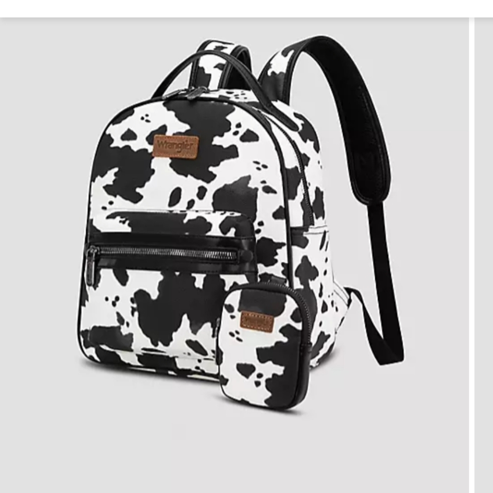 Wrangler Black and White  Backpack